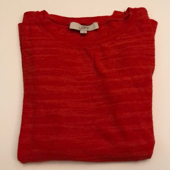 LOFT Tops - Women’s Loft Red/Orange Sweater